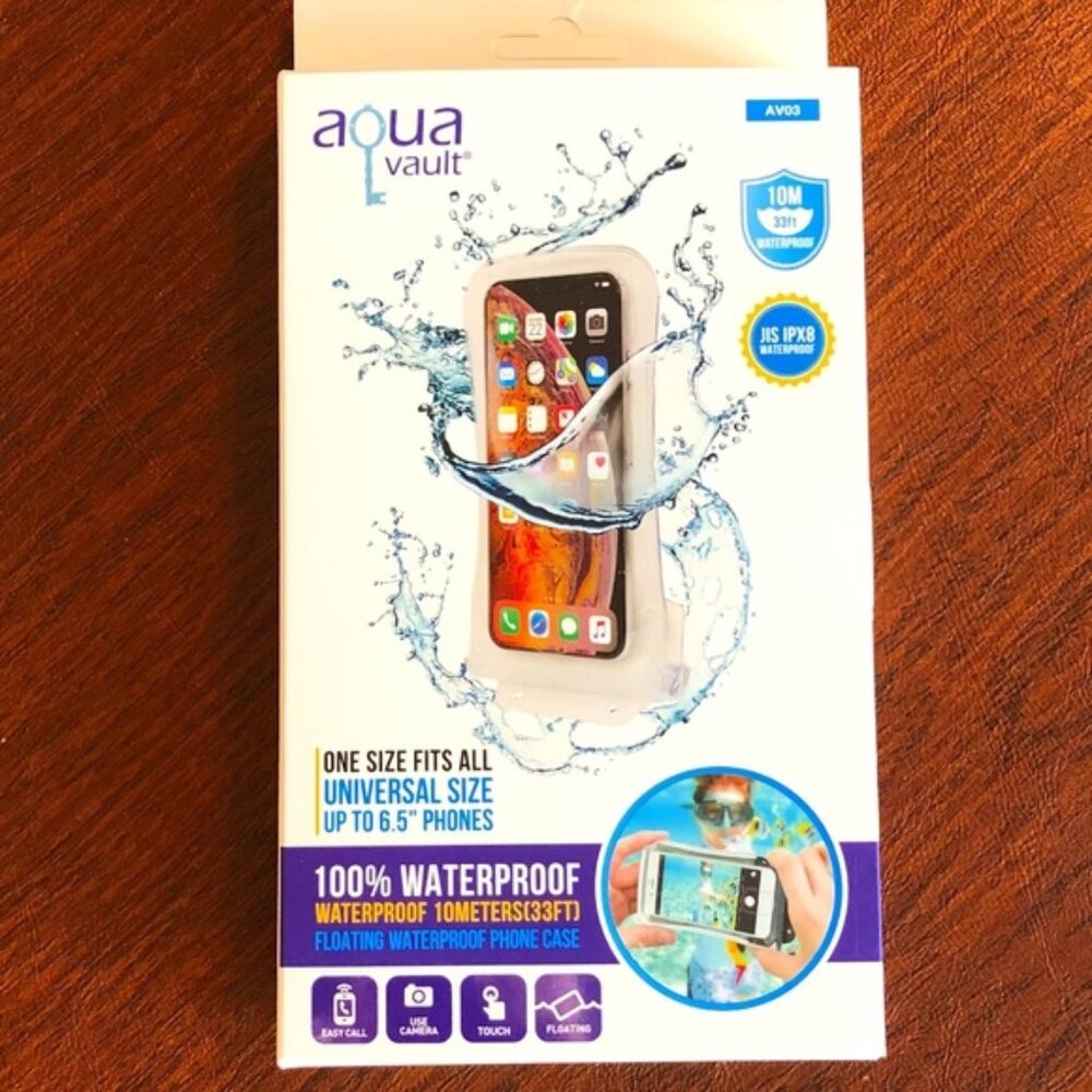 Aqua Vault 100% Waterproof Floating Smart Phone Case BLACK